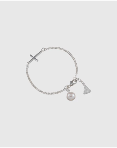 Von Treskow - Pearl & Cross Bracelet