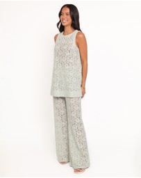 Petal & Pup - Sammy Embroidered Set - Mint Green