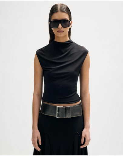 Minima Esenciales - Odal Mock Neck Jersey Top
