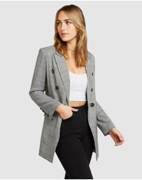 Belle & Bloom - Too Cool For Work Plaid Blazer
