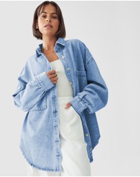 The Fated - Val Oversized Denim Shacket