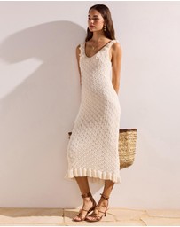 MINKPINK - Sabine Pointelle Midi Dress
