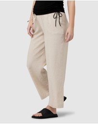 Ripe Maternity - Indi Wide Leg Linen Pant