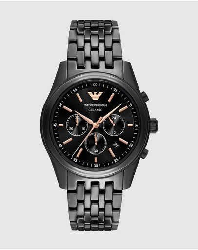 Emporio Armani - Black Chronograph Watch