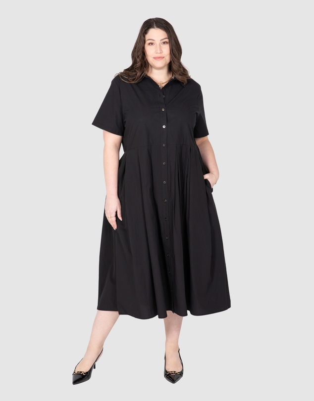 Love Your Wardrobe - Adella Box Pleat Dress