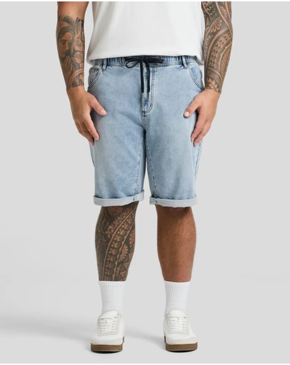 Johnny Bigg - Deran Knit Denim Short
