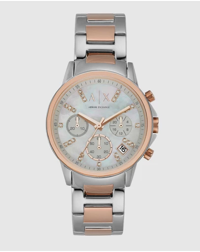 Armani Exchange - Two Tone Chronograph Watch