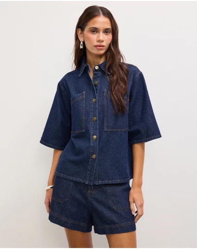 The Fated - Asha Soft Denim Shirt