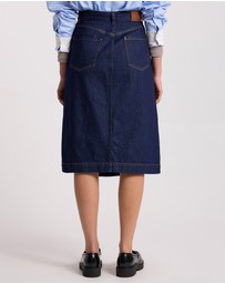David Lawrence - Camilla Denim Wrap Skirt