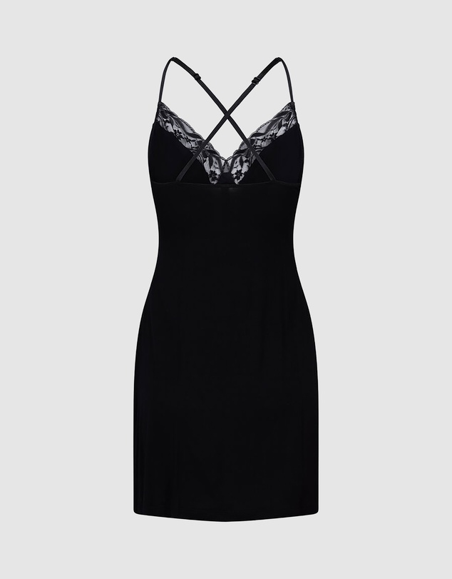 Hunkemoller - Jersey Lace Bow Slipdress