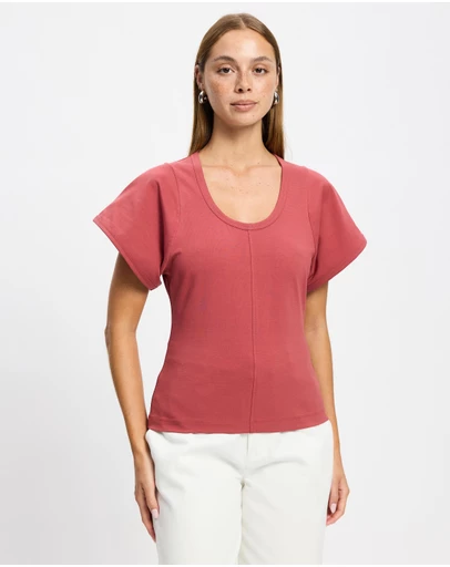 & Other Stories - Scoop-Neck T-Shirt