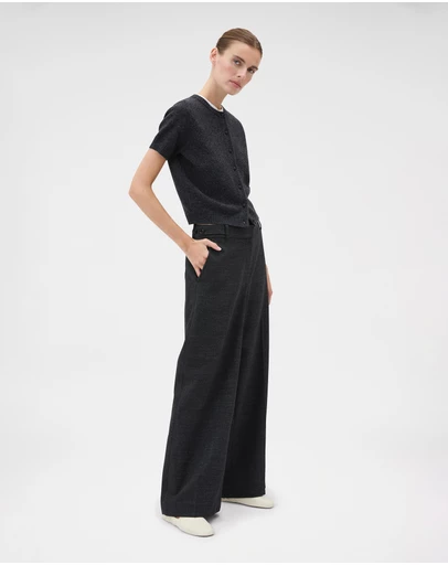 Oroton - Wool Flat Front Pants