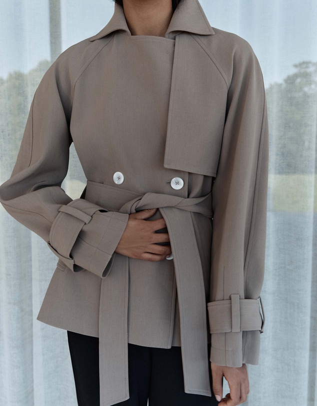 Elka Collective - Selena Cropped Trench Coat