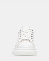 Steve Madden - Glacial-R White Silver Sneakers