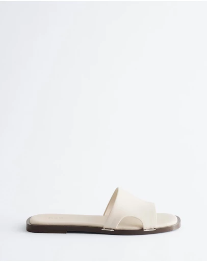 & Other Stories - Metal-Detail Leather Slides