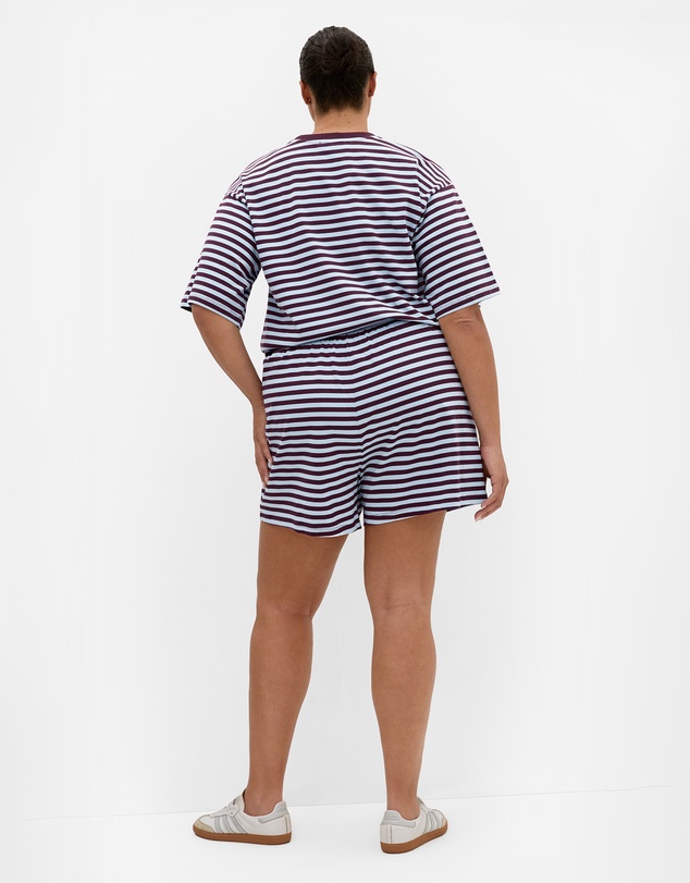 City Chic - Claire Stripe Drawcord Short