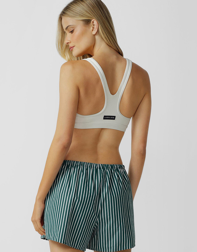 Lorna Jane - Button Down Rib Sports Bra