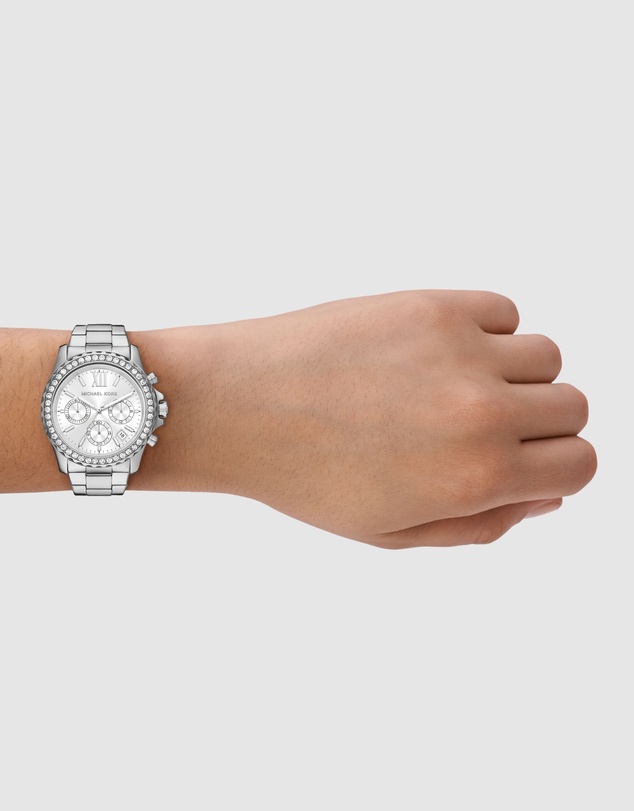 Michael Kors - Everest Silver Tone Chronograph Watch