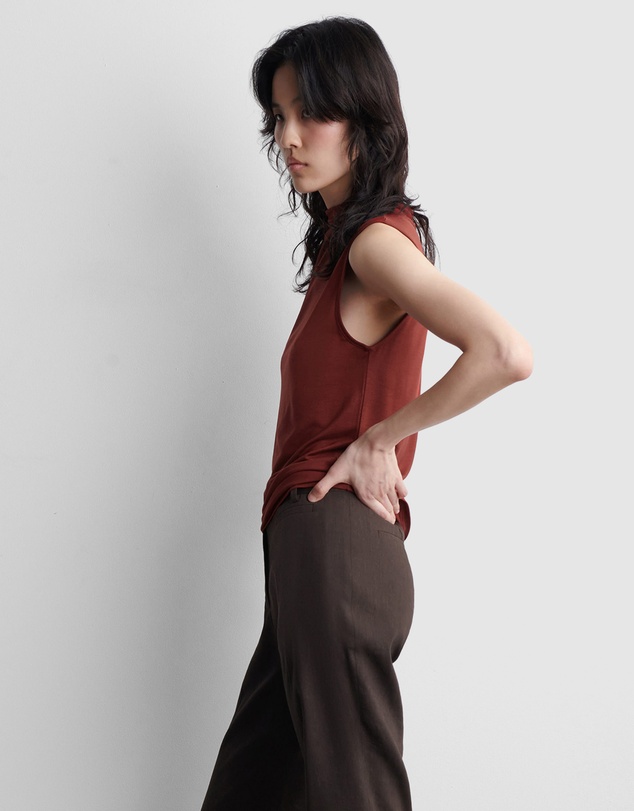 COS - Draped Turtleneck Tank Top