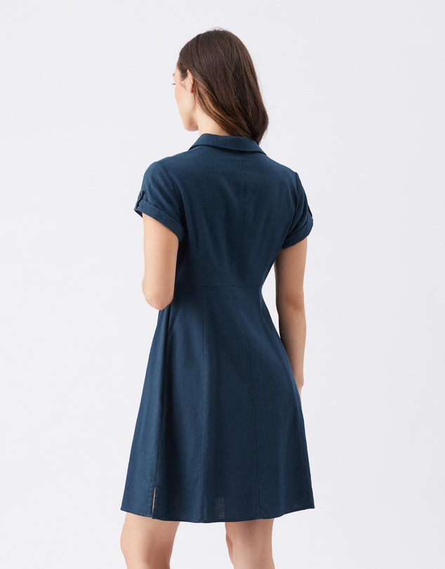 Ripe Maternity - Colette Tie Up Linen Dress