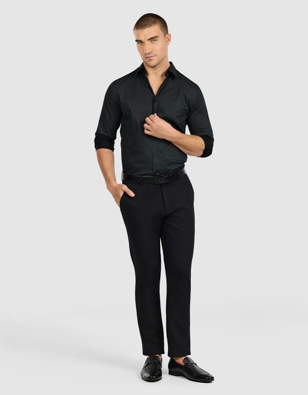 Tarocash - Nixos Slim Stretch Geo Shirt