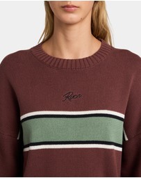 RVCA - Womens Ivy Stripe Crew Neck
