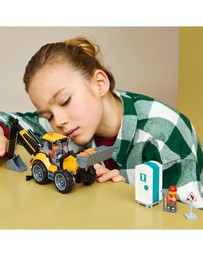 LEGO - 60480 Yellow Backhoe Loader
