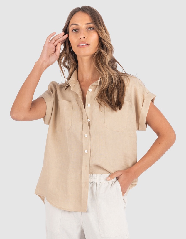 CAMIXA - CAPRI Short Sleeve Linen Shirt