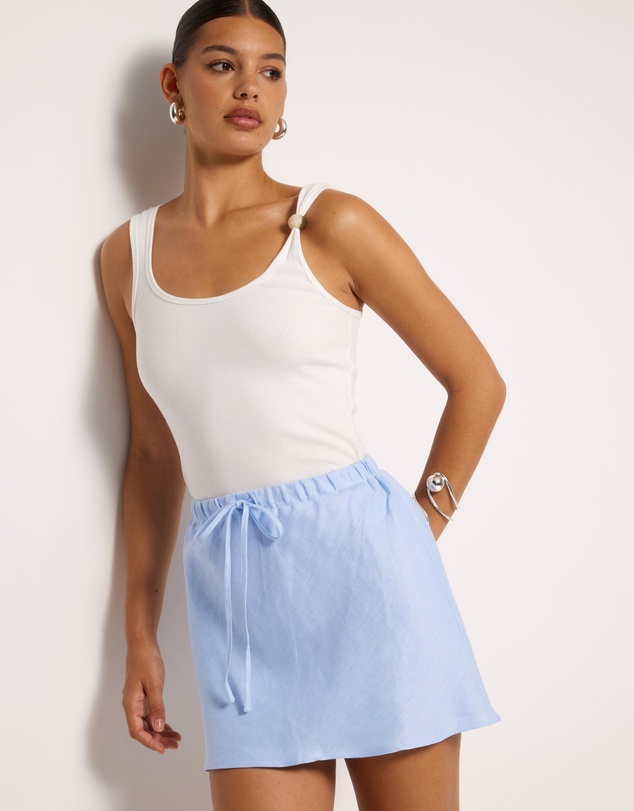 AERE - Drawcord Mini Skirt
