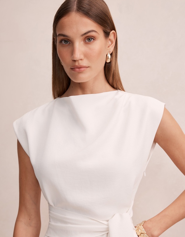 Forever New - Peony Tie Front Mini Dress