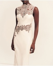 Shona Joy - Stratus Lace High Neck Maxi Dress