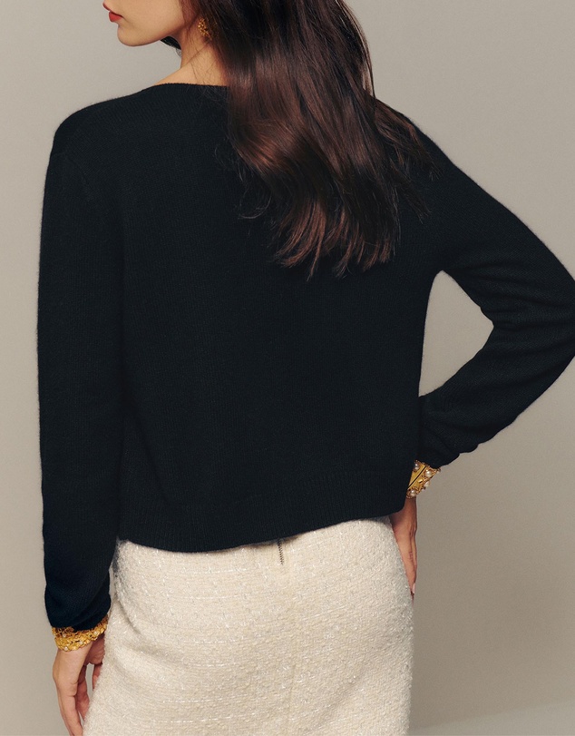 Reformation - Clara Cashmere Crew Cardigan