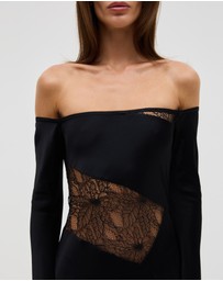 Third Form - Inhale Panel Off Shoulder Dress