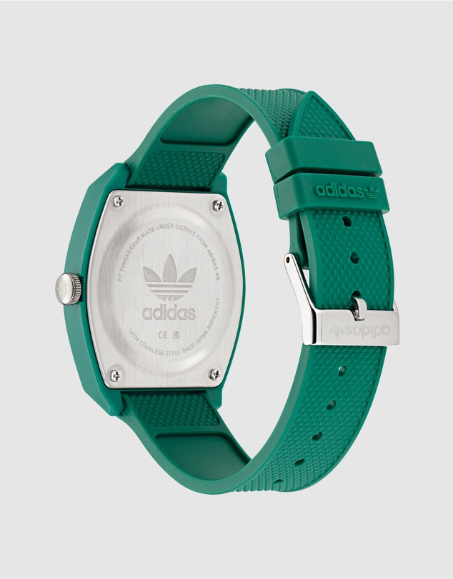 adidas Originals - Project Two Analogue 38mm Black Dial and Green Resin Strap