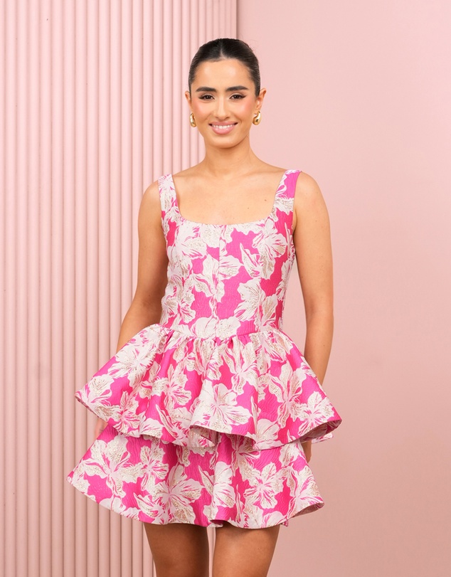 Azzurielle - Raelynn Tiered Mini Dress