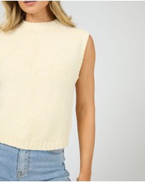 All About Eve - Talullah Knit Vest Vintage White