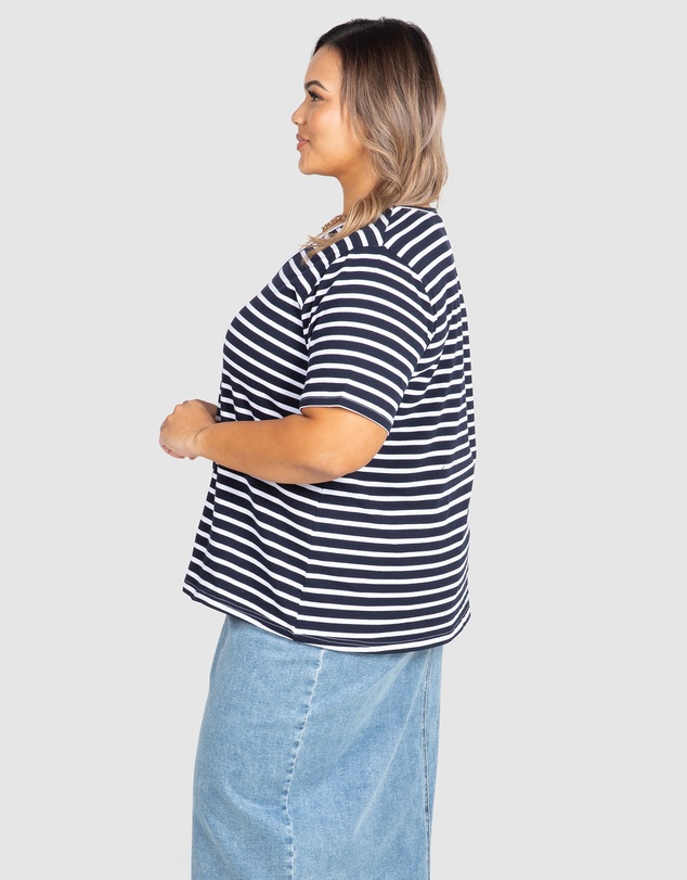Love Your Wardrobe - Cassie Stripe Tee