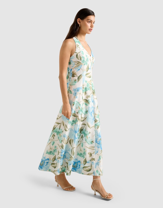 Forever New - Sallie Halter Neck Bow Midi Dress