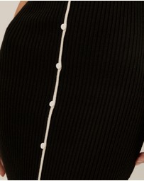 Tussah - Lori Contrast Ribbed Knit Dress