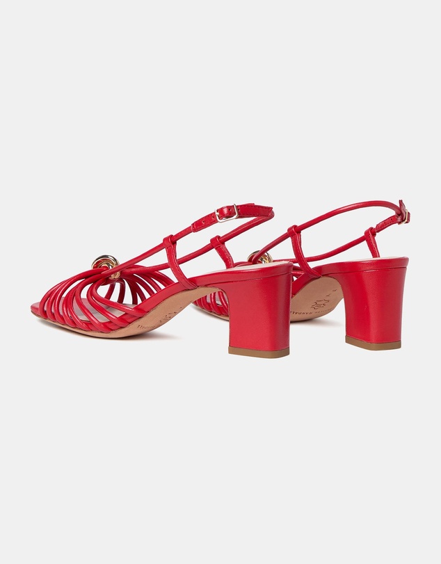 Loeffler Randall - Minna Strappy Mid Heel Sandal W/ Hardware