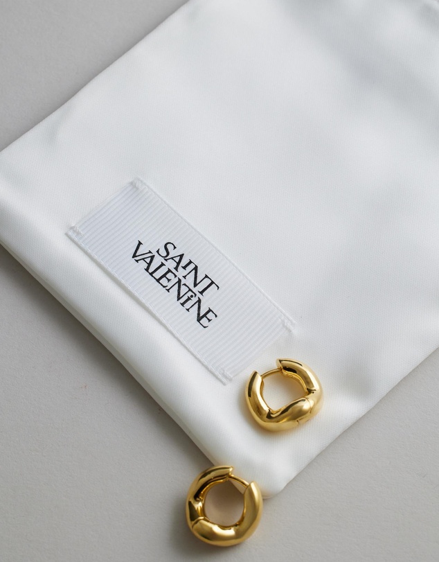 SAINT VALENTINE - Wabi Sabi Mini Hoops - Gold