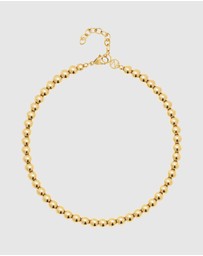 Nialaya Jewellery - Women's Gold Glow Beaded Choker