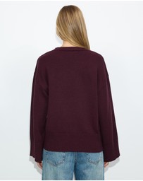 Dazie - Zara Asymmetric Knit Jumper