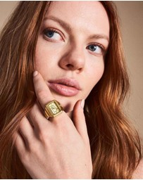Fossil - Raquel Ring Gold Tone Analogue Watch