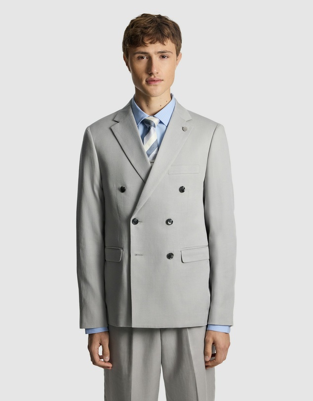 yd. - Odin Relaxed Fit Double Breasted Suit Jacket