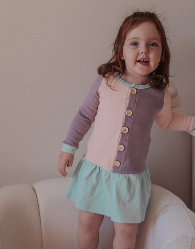 WITH LOVE FOR KIDS - Basics Long Sleeve Dress - Kids