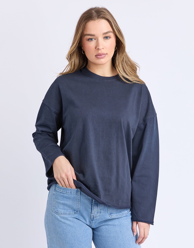 Foxwood - Knock Off Long Sleeve Tee Navy