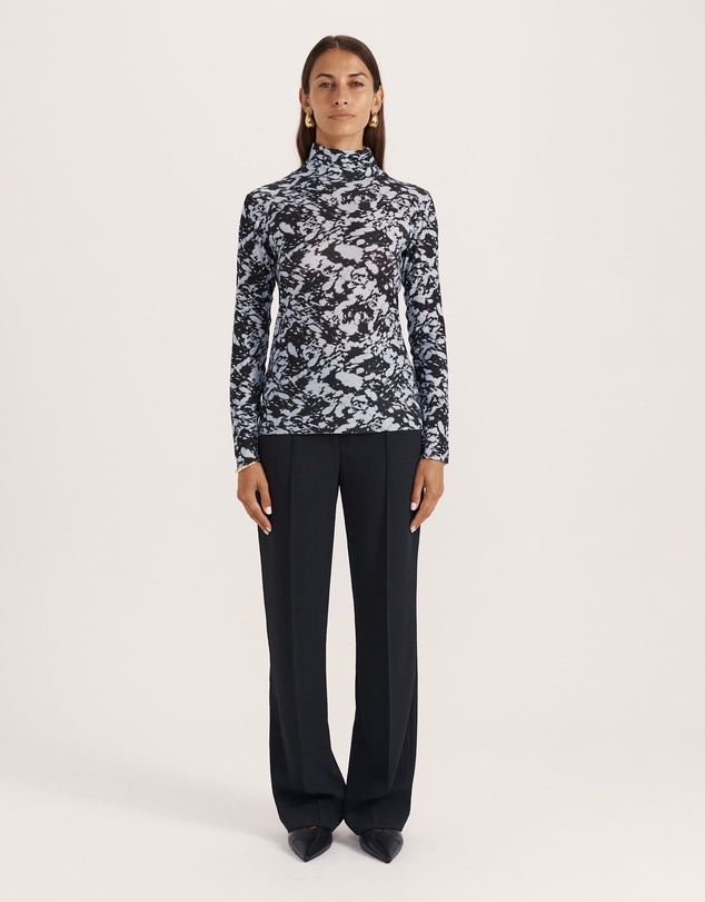 SABA - Truffle Wool Long Sleeve Top