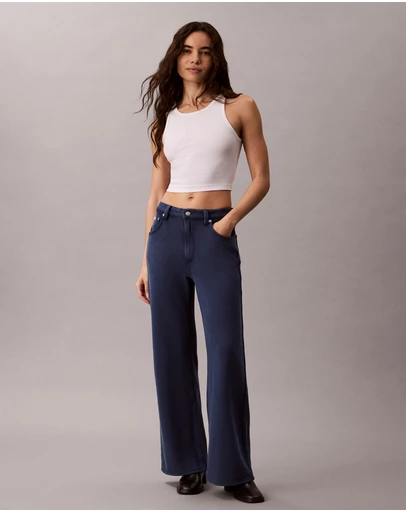 Calvin Klein Jeans - Terry Wide Leg Pants