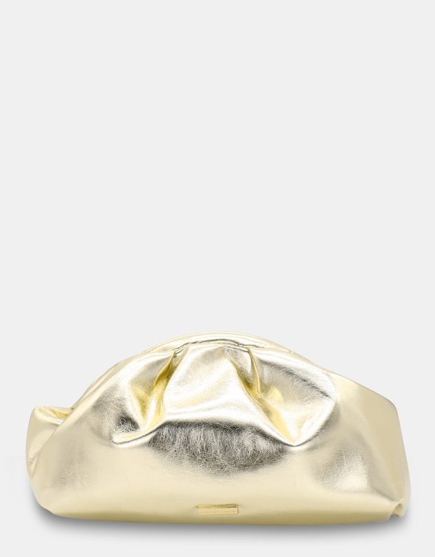 Morgan & Taylor - Annette Soft Clutch in Gold